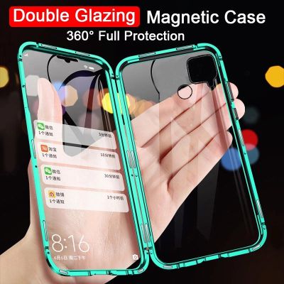 ~ เคสเคส สองด้าน เคสประกบเคส Realme Narzo 20 C15 RealmeNarzo20 เคสฝาพับเคสประกบเคส Full Glass Casing Case Cover