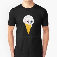 Ice Cream Skull T Shirt Cotton 6Xl Ice Cream Skull Cone Melting Cherry Eye Ball Pastel Sprinkles