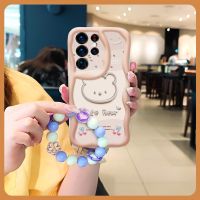 Full edging flower Phone Case For Samsung Galaxy S23 Ultra/SM-S918U dustproof youth Anti drop airbag Pendants Soft