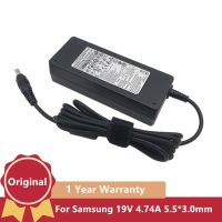 ? Laptop Chargers Power AC DC Adapter Original for Samsung R453 R439 Q460 Q470 AD-9019S A10-090P1A 19V 4.74A 90W 5.5x3.0mm