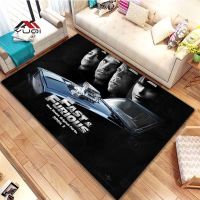 〖Queena carpet〗พรมพรมสำหรับห้องนอนลาย Fast And Furious สำหรับการตกแต่งบ้านพรมปูพื้นห้องครัว,พรมแผ่นปูพื้นกันลื่นมี15ขนาด