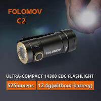 FOLOMOV C2 E21A Nichia คลิปหนีบแบตเตอรี่14300 CRI98สูงไฟฉาย LED ขนาดเล็กเครื่องมือ EDC อุปกรณ์ใช้ในชีวิตประจำวัน