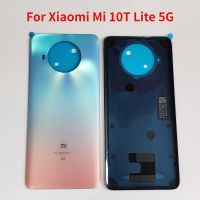 กระจกหลังแบบดั้งเดิมใหม่สำหรับ Xiaomi Mi 10T Lite 5G ฝาหลังปิดโทรศัพท์ปลอกหุ้มช่องหลังฝาหลังแทนที่ด้วยกาว