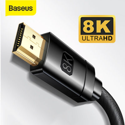 top●Baseus สายHDMI สายเชื่อมต่อ Hdmi 8K สำหรับเครื่องเล่น Xiaomi Box PS5 PS4 PC Box Splitter Switch 8K/60Hz 4K/120Hz HDMI HDMI 2.1 to HDMI Cable 48Gbps Digital Cable  [Baseus Official Store]