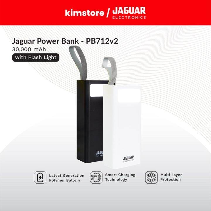 KIMSTORE Jaguar Electronics PB712 V2 30000mAh Power Bank Digital ...