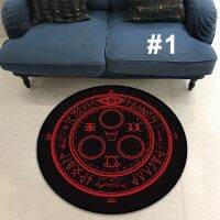 Silent Hill hellsing Design Short Plush Non-slip Area Rug Carpet Living Room Bedroom Doormat Office Computer Chair Circle Mat