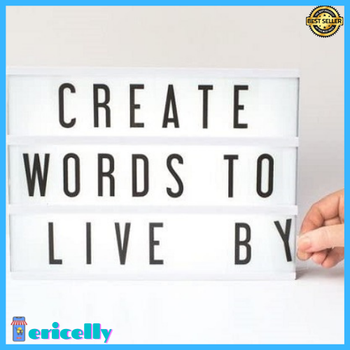 ERICELLY NEW Light UP Letter Box Cinematic LED Sign Lazada PH