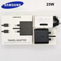 Samsung 25W Super Fast Charging UK ปลั๊กอะแดปเตอร์สำหรับ Galaxy S20 S20FE Note 10 Plus Note 20 Ultra