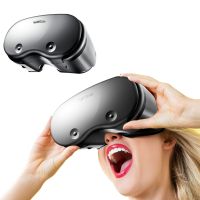 【CW】 Virtual Reality 3D VR Headset Smart Glasses Helmet For Smartphones Cell Phone Mobile 5 7 Inches Lenses Binoculars
