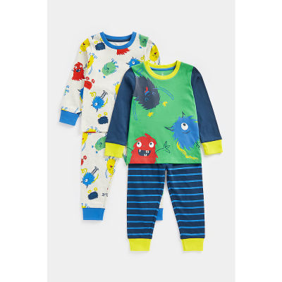 ชุดนอนเด็กผู้ชาย Mothercare Monster Pyjamas - 2 Pack CD471