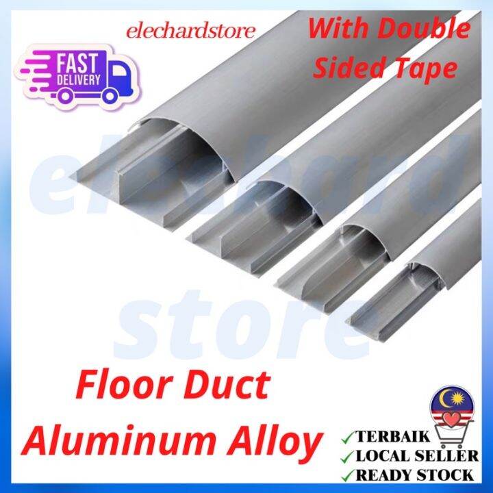 1 Meter Selfadhesive Aluminum Alloy Floor Duct Haft Moon Casing