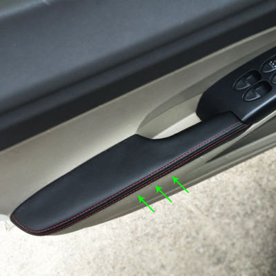 รถประตูแผง Armrest Handle ไมโครไฟเบอร์หนังสำหรับ Honda Civic 8th Gen ซีดาน2006 2007 2008 2009 2010 2011