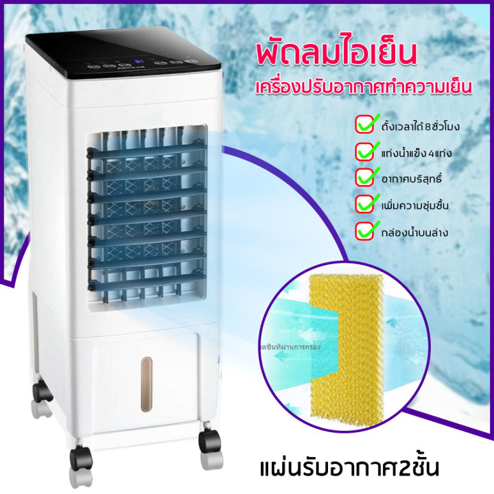 พัดลมไอเย็น-เครื่องพัดลมไอเย็น-เครื่องทำความเย็น-เครื่องปรับอากาศ-เคลื่อนปรับอากาศเคลื่อนที่-ช่วยกรองอากาศได้