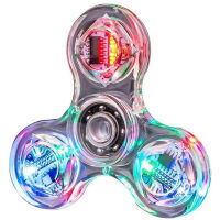 ไฟแอลอีดีเรืองแสง Spinner มือตัวหมุนท้อปสปิน Glow ใน Dark Light EDC Fidget Spinner