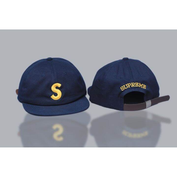 หมวกเบสบอล-ปักลายโลโก้-supreme-3-สี-แบบดั้งเดิม