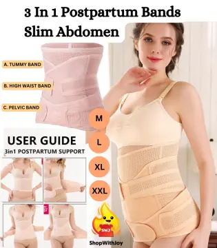 Postpartum Belly Band 3 in 1 Post Csection Support Recovery Belt for Post  Pregnancy After Giving Birth Women Postnatal Shapewear Girdles 3 in1  Bengkung Moden Postpartum Abdomen