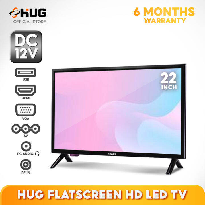 HUG 22" 24" 26" Brand New High Definition LED TV Wall Mountable Flat