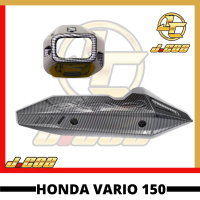 ฝาครอบท่อไอเสีย Honda Vario 150 + คาร์บอนฝาครอบปลาย