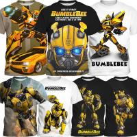 TX Transformers Bumblebee เสื้อยืดเด็กเด็กผู้ชายเสื้อฤดูร้อน