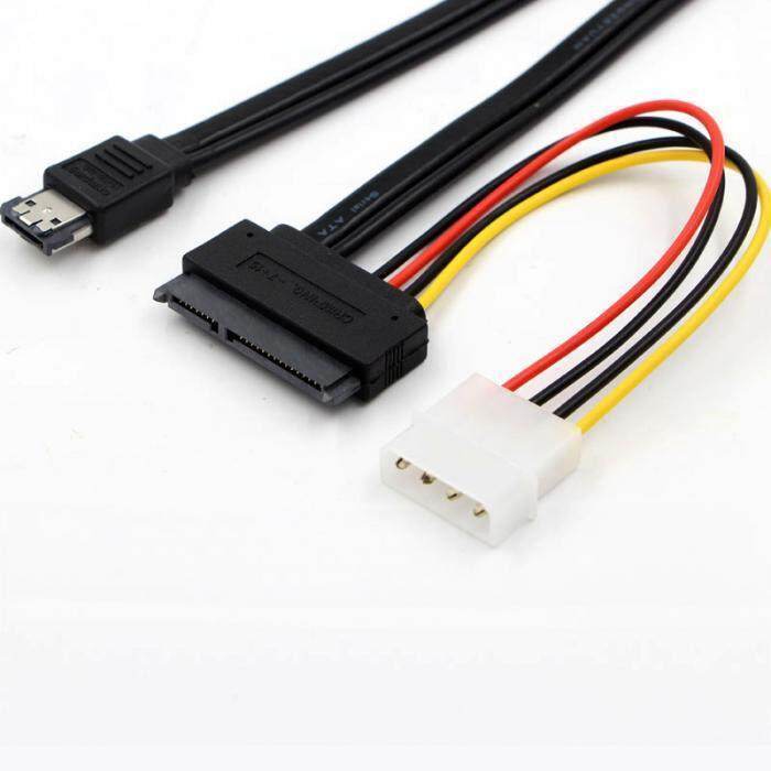 Esatap Power Esata 50cm Usb 5v 12v Combo To Sata 22 Pin Ide 4 Pin Cable Adapter For Hard Disk 1088