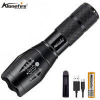 Alonefire G700ไฟฉายCree XM-L2 Ledอลูมิเนียมกันน้ำซูมแคมป์ไฟฉายไฟฉุกเฉินAAA 18650