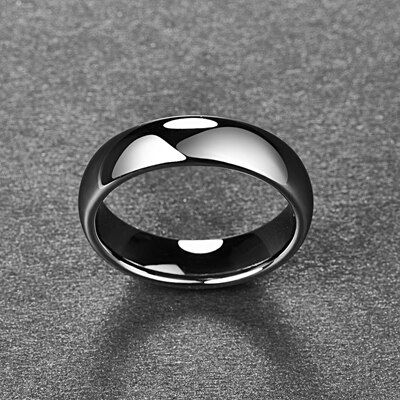 แหวนแร่ทังสเตนแหวนทังสเตนขัดเงา Nuncad 6มม. แบบคลาสสิค T118r สีเงินสำหรับผู้ชายแหวม Anel สวมนิ้ว Gratis Ongkir Masculino