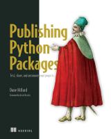 หนังสืออังกฤษใหม่ Publishing Python Packages [Paperback]