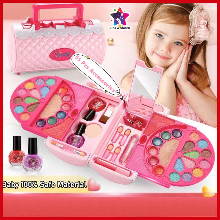 【kids Wonder】 Child Safe Simulation Make Up Toys Pretend Play Mini Make 