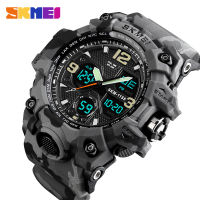 SKMEI Brand Luxury Military Sports Watches Men Quartz Analog LED Digital Clock Man Waterproof Dual Display Wristwatches Relogio