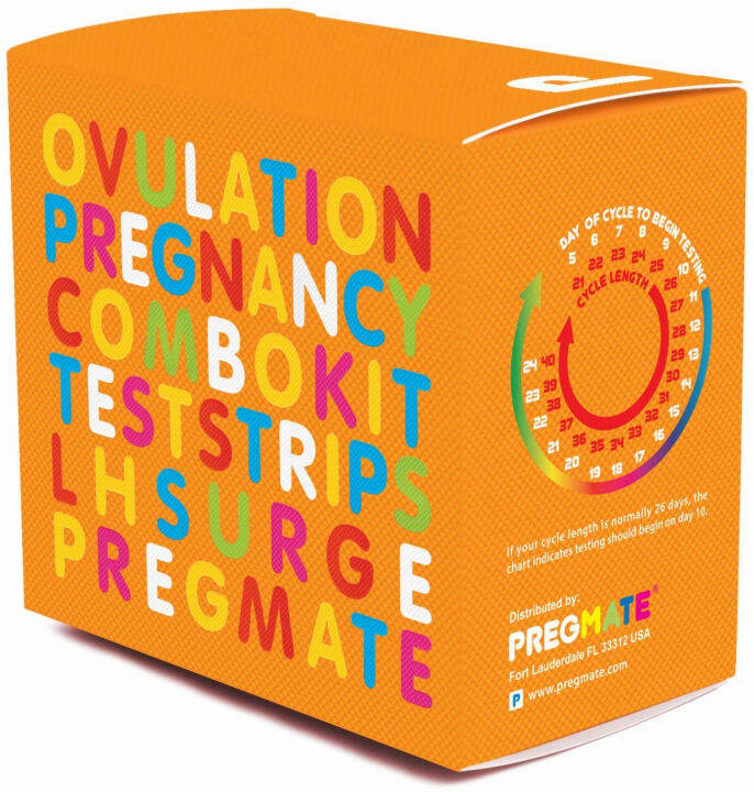 PREGMATE 100 Ovulation and 20 Pregnancy Test Strips Predictor Kit