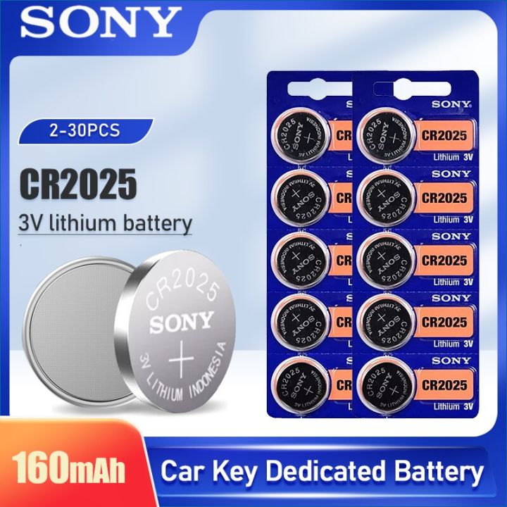 Sony CR2025 3V Lithium Battery DL2025 BR2025 KCR2025 For Car Key ...