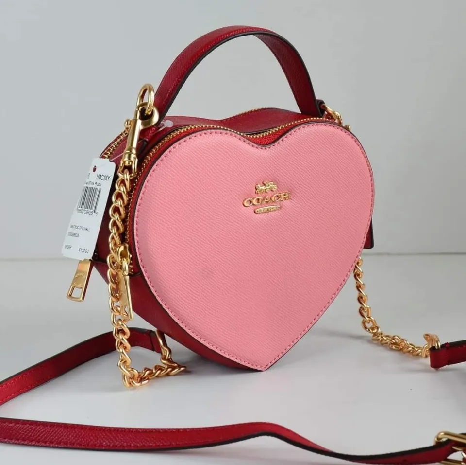 Coach+C6952+Heart+Women%27s+Crossbody+Bag+-+Pink for sale online