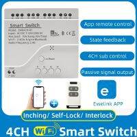 2023 latest 4CH EWelink สวิตช์ไฟไร้สายโมดูล WiFi APP รีโมทคอนโทรล DIY 12V 24V 220V สมาร์ทโฮม 4Gang รีเลย์ทำงานร่วมกับ Alexa Google