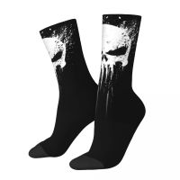 Punisher Crazy Skull Men Women Socks Outdoor Novelty Spring Summer Autumn Winter Stockings Gift