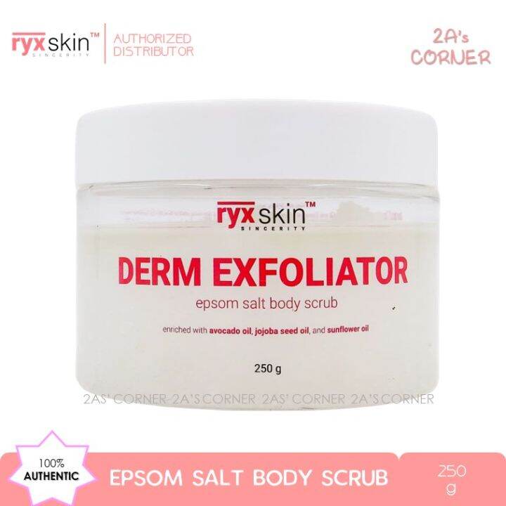 Ryx Skin Epsom Salt Body Scrub Derm Exfoliator 250g | Lazada PH