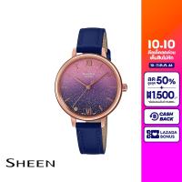 CASIO นาฬิกาข้อมือผู้หญิง SHEEN รุ่น SHE-4548PGL-4AUDF วัสดุสเตนเลสสตีล สีน้ำเงิน