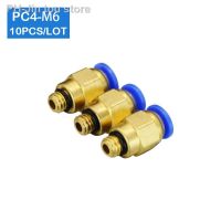 Free shipping HIGH QUALITY 10pcs PC4-M6 4mm to M6 Pneumatic Fittings Connectors Male Straight One-Touch Quick Release Fitting