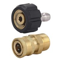 Magee8 Pressure WasherPressure Washer Set M22 To 1/4 Inch SoapAdapter Fitting Bayonet Conne