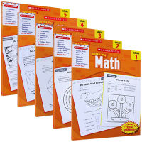 English original English textbook Scholastic Success with Math 1-5 series of family tutoring exercise book for grade 1 to Grade 5 in American primary school English English book