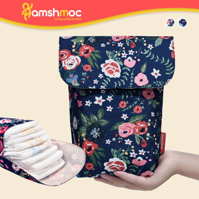 Hamshmoc กระเป๋าผ้าอ้อมเด็กแฟชั่นแบบพกพาน้ำหนักเบา,กระเป๋าผ้าอ้อมเด็กทารกกันน้ำกระเซ็นใช้งานได้หลากหลายสำหรับของจำเป็นสำหรับเด็กแรกเกิดพกพาง่าย