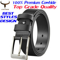 ☬▽ cri237 COWATHER Men Casual Belt with 100 Premium Genuine Leather Fashion Work Leather Belt for Men