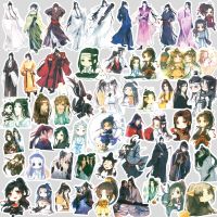 54PCS Anime Mo Dao Zu Shi StickersWei Wuxian Lan Wangji Character Cartoon Waterproof Sticker Gift Laptop Case Decor Wholesale