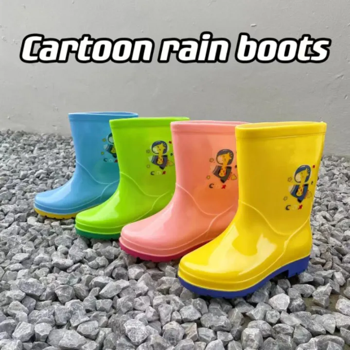 High quality rubber rain boots for children Lazada PH
