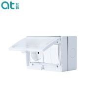 ☫♗✑ IP55 2Gang Switch 1Gang Socket Outdoor Wall Switch Socket Weather amp;Dust Proof Power Outlet German Standard