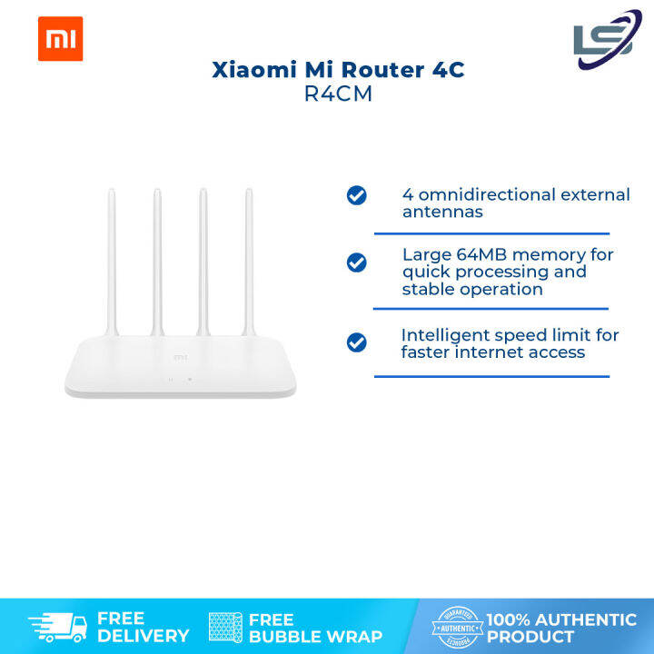 Xiaomi Mi Router 4C R4CM | Up to 300Mbps Speed | 4 Powerful ...
