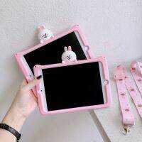 （Hoshi electron）กรณี Funda สำหรับ Ipad Mini 12345 7.9 Quot; กระต่ายน่ารักการ์ตูนกันกระแทกซิลิคอนแท็บเล็ตเกราะป้องกันเต็มร่างกายยืนปกปากกา