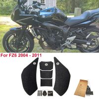 สำหรับยามาฮ่า FZ6 FZ-6 FZ 6 N FZ6N 2004 2005 2006 2007 2008 2009 2010 2011แผ่นถังน้ำมันพีวีซีสติกเกอร์ที่ยึดเข่าชิ้นส่วนรถจักรยานยนต์