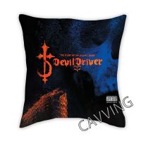 Devildriver Band 3D printed polyester decorative throw pillowcase square zipper pillowcase fan shaped gift  (Double sided printing design for pillow)