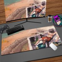 แล็ปท็อป Rust Gaming Mouse Pad แผ่นรองเมาส์ อุปกรณ์สำนักงาน แผ่นรองแป้นพิมพ์กันลื่น อุปกรณ์โต๊ะคอมพิวเตอร์ 900x400 แผ่นรองเกมเย็น