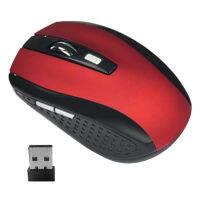 (มีในสต็อก) 6 Keys 2.4G Wireless USB Receiver 2000DPI Optical Mouse สำหรับแล็ปท็อปโน้ตบุ๊คพีซี **